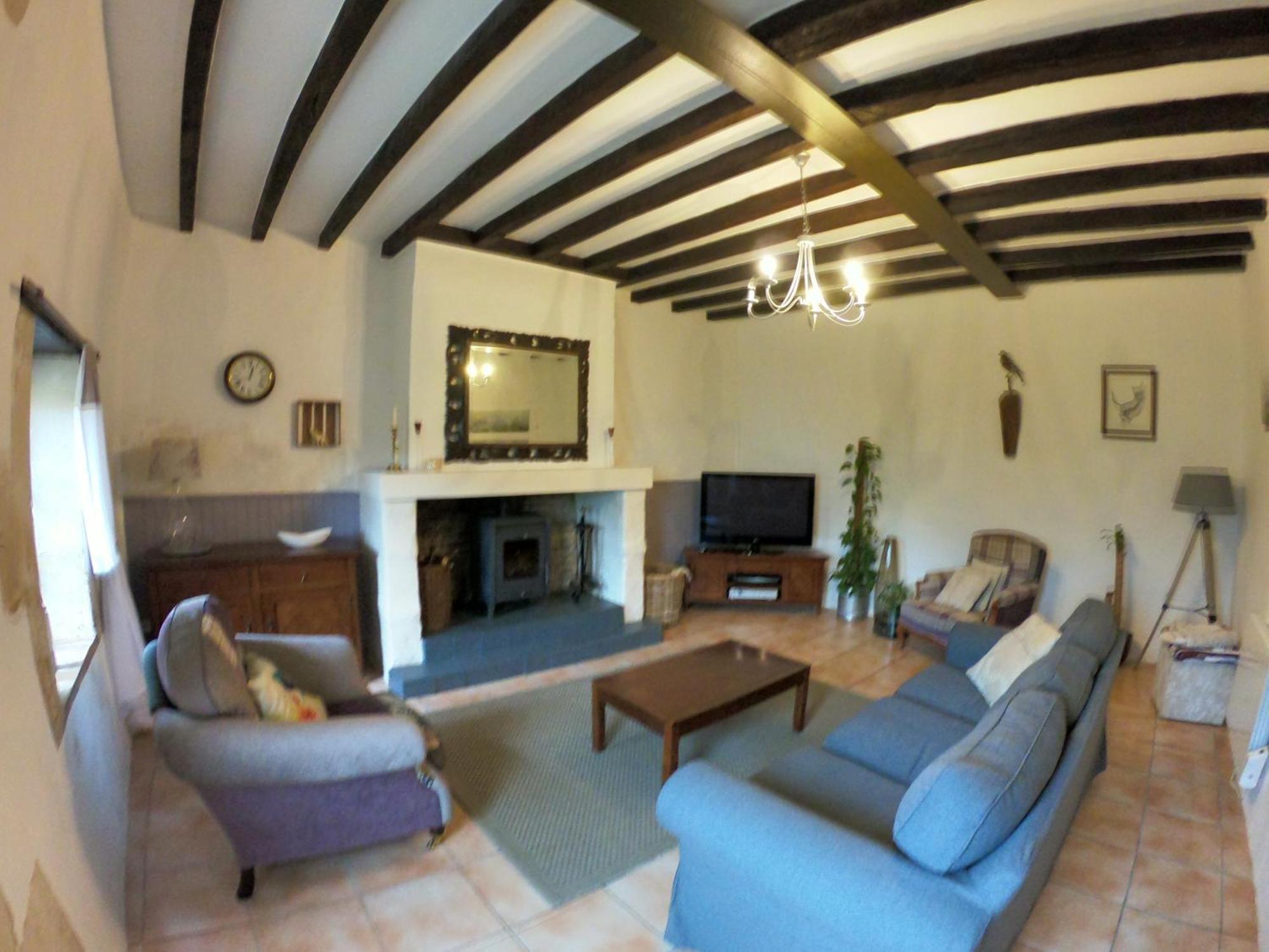 Traditional Longere Farmhouse At La Fortinerie Mouliherne Exterior photo